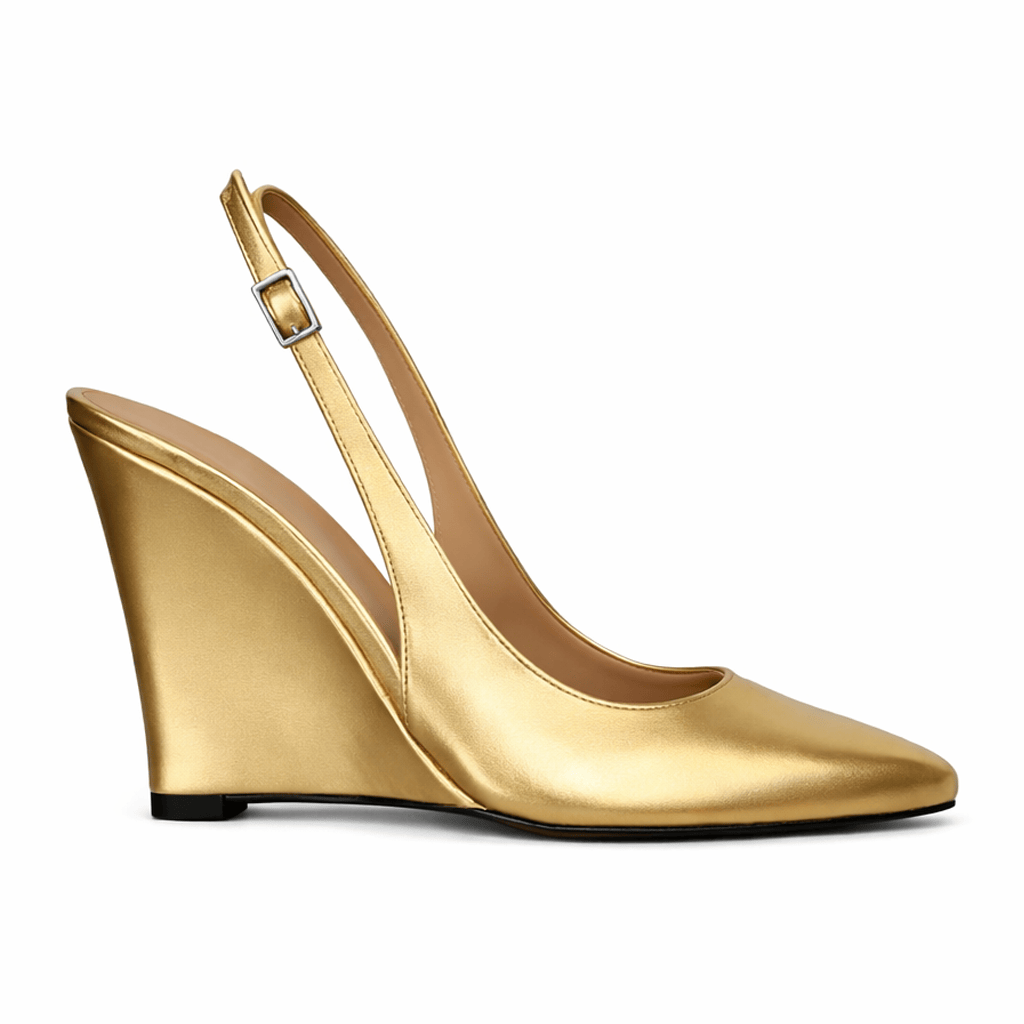 Identità Décolleté Slingback PAULINA LAMINATO ORO