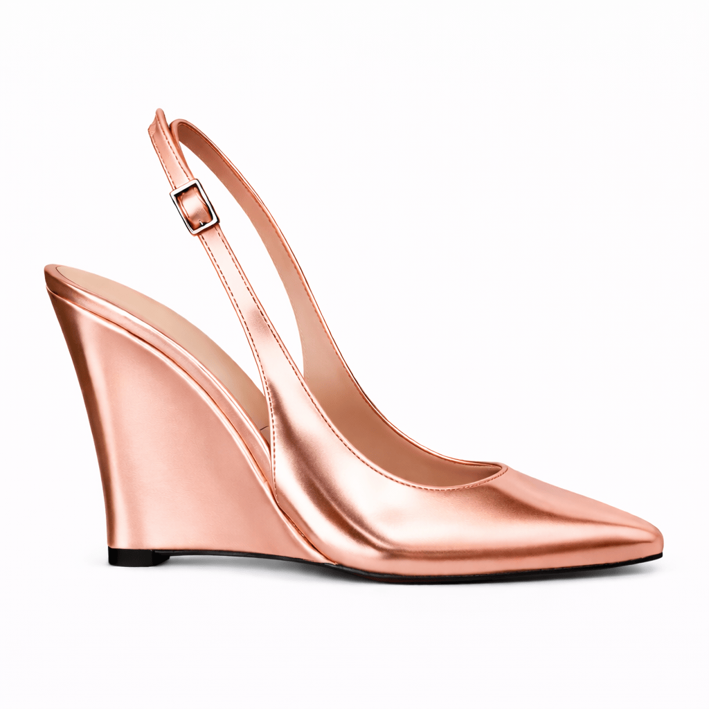 Identità Décolleté Slingback PAULINA LAMINATO ROSE