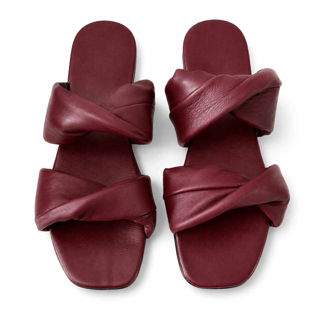 Identità Flat DIXIE PELLE BORDEAUX