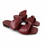 Identità Flat DIXIE PELLE BORDEAUX