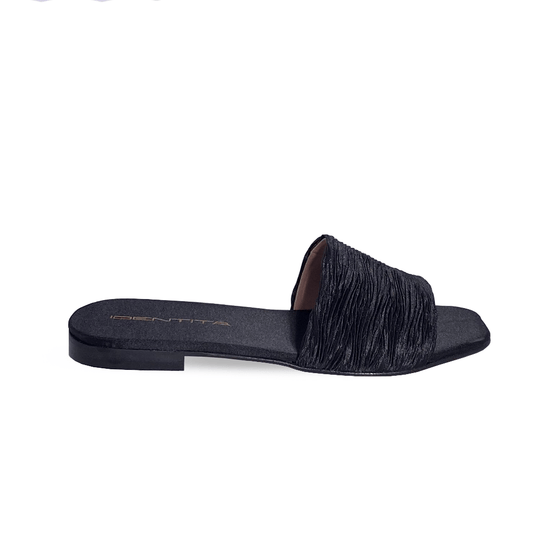 Identità Flat JEANA PELLE/SETA NERO