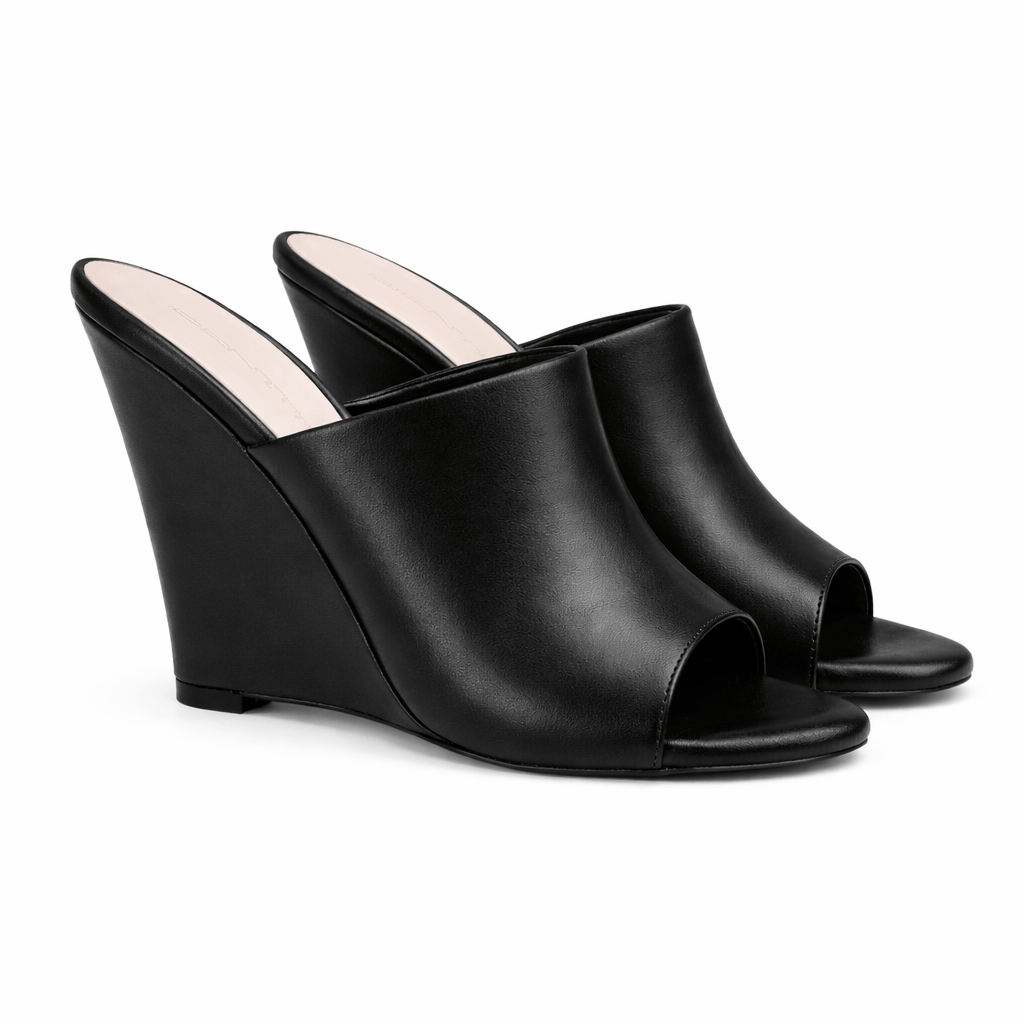 Identità Mules BERNADINE PELLE NERO