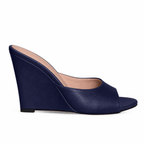 Identità Mules BEVERLY PELLE BLU