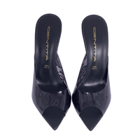 CHORA PVC/LEATHER BLACK