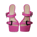 Identità Mules KIM PELLE FUCSIA
