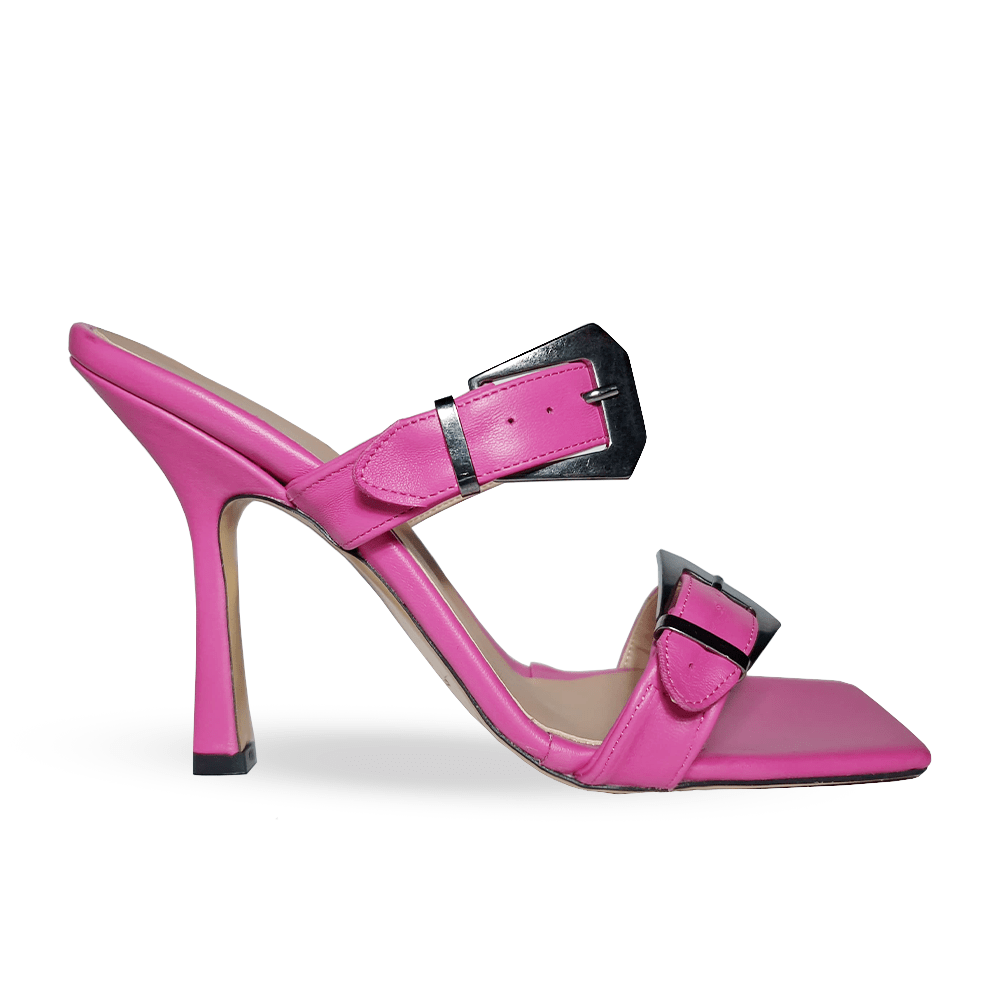 Identità Mules KIM PELLE FUCSIA