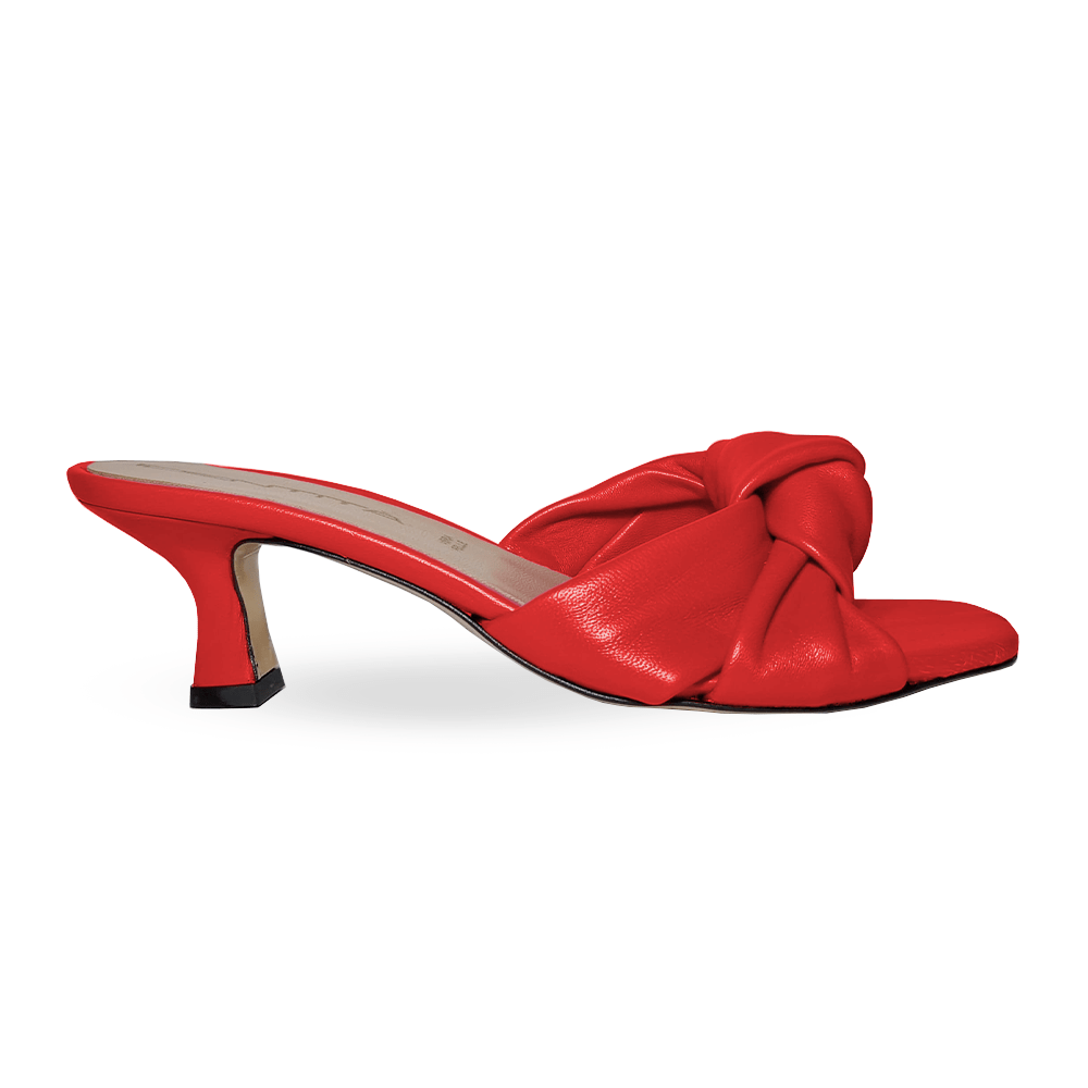 Identità Mules MARGAUX PELLE ROSSO