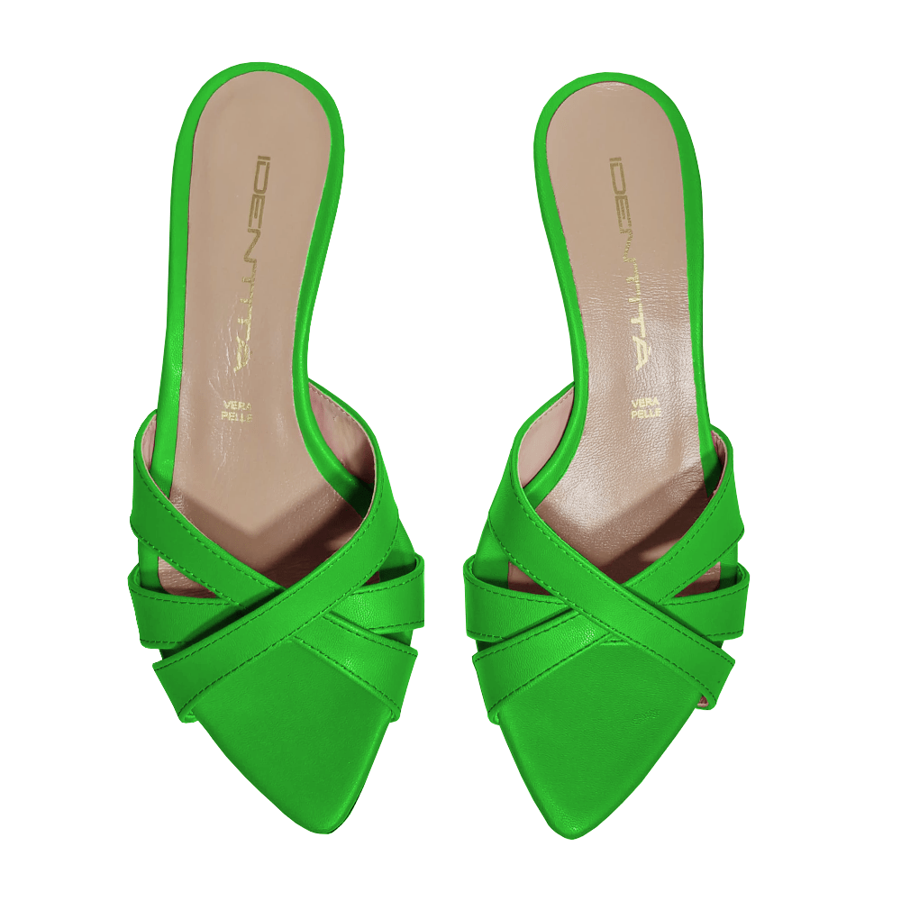 Identità Mules SOHA PELLE VERDE