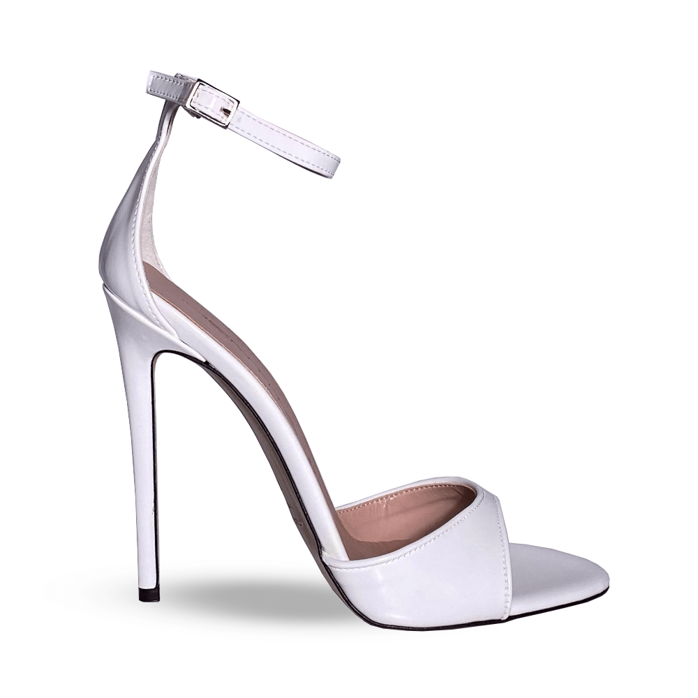 Identità Sandali RACHAEL VERNICE BIANCO