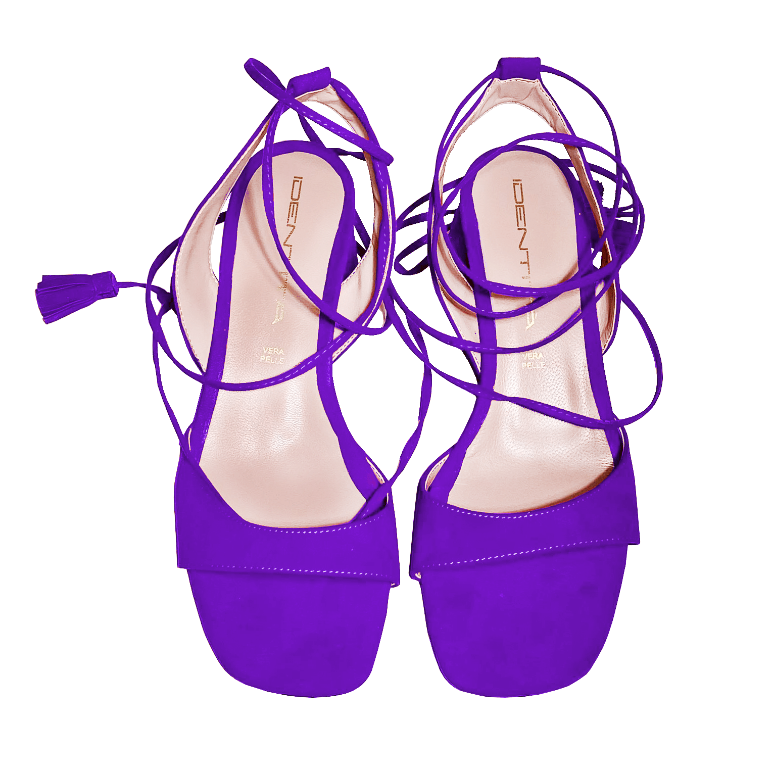 Identità Sandali stringati ANGELICA CAMOSCIO VIOLA