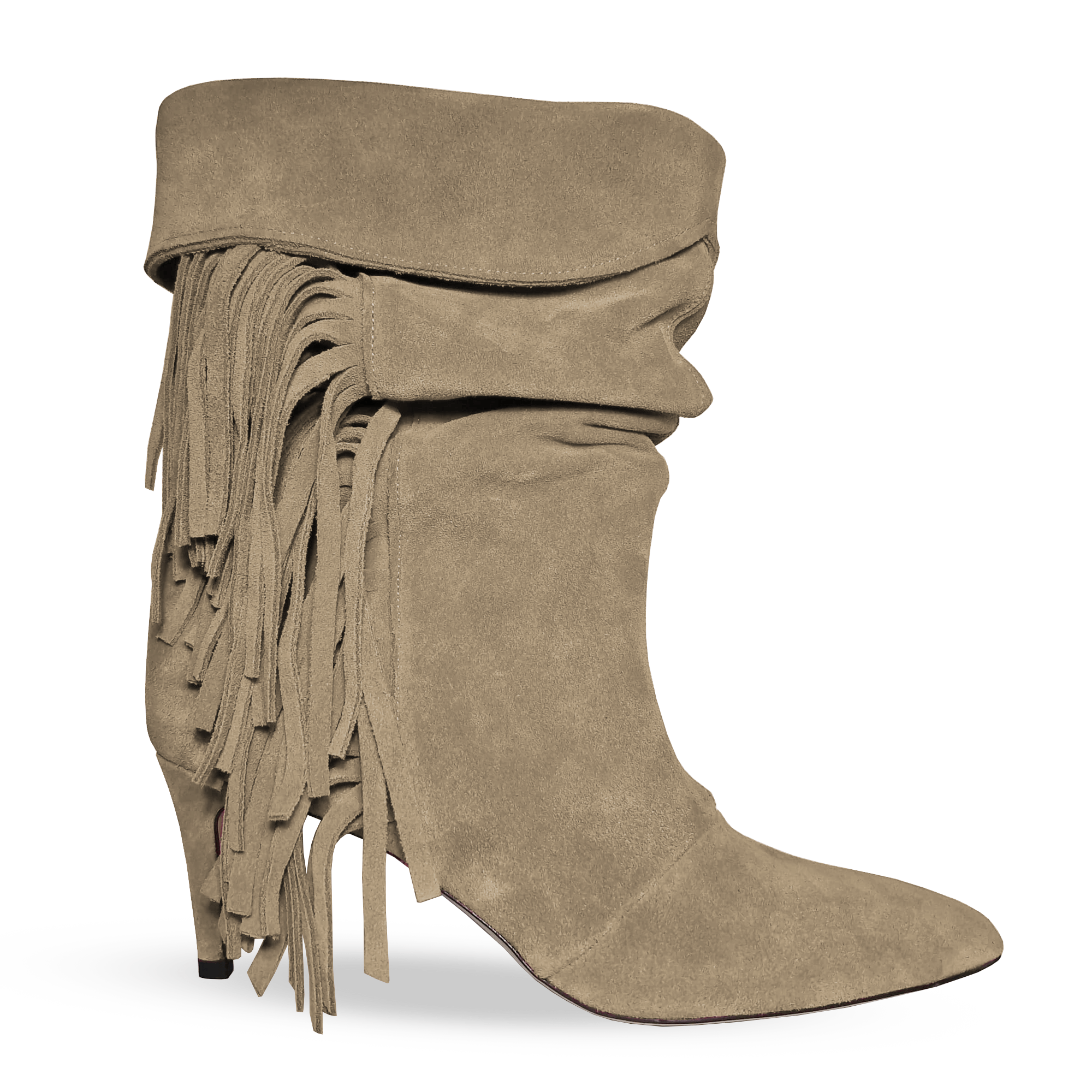 Identità Stivaletti BRIGIDA SCAMOSCIATO CREMA