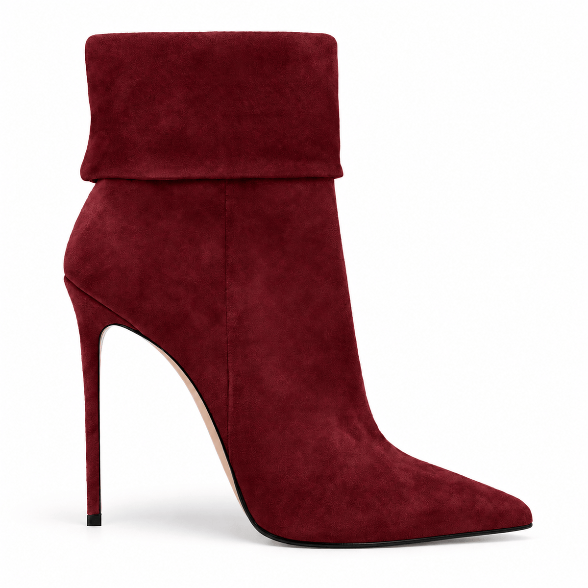 Identità Stivaletti CHRISTINA SCAMOSCIATO BURGUNDY