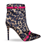 Identità Stivaletti HAZEL LEOPARDATO ANIMALIER/FUCSIA