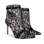 Identità Stivaletti HAZEL LEOPARDATO ANIMALIER/NERO