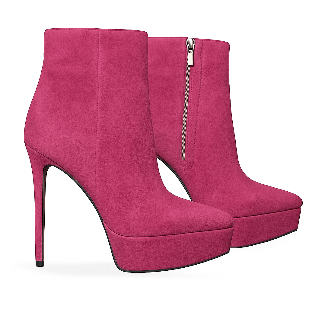 Identità Stivaletti IRENE SCAMOSCIATO FUCSIA