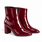 Identità Stivaletti KIAIA VERNICE BURGUNDY