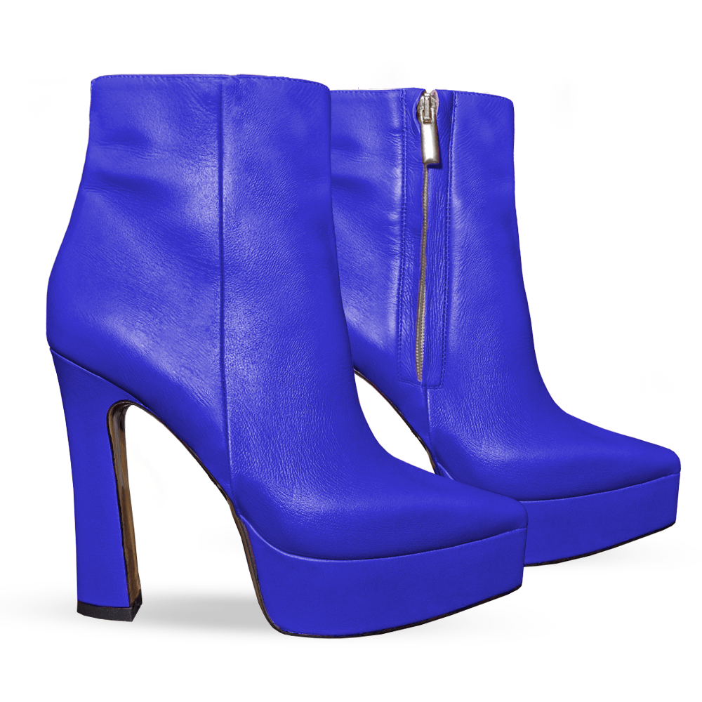 Identità Stivaletti VANESSA PELLE BLU