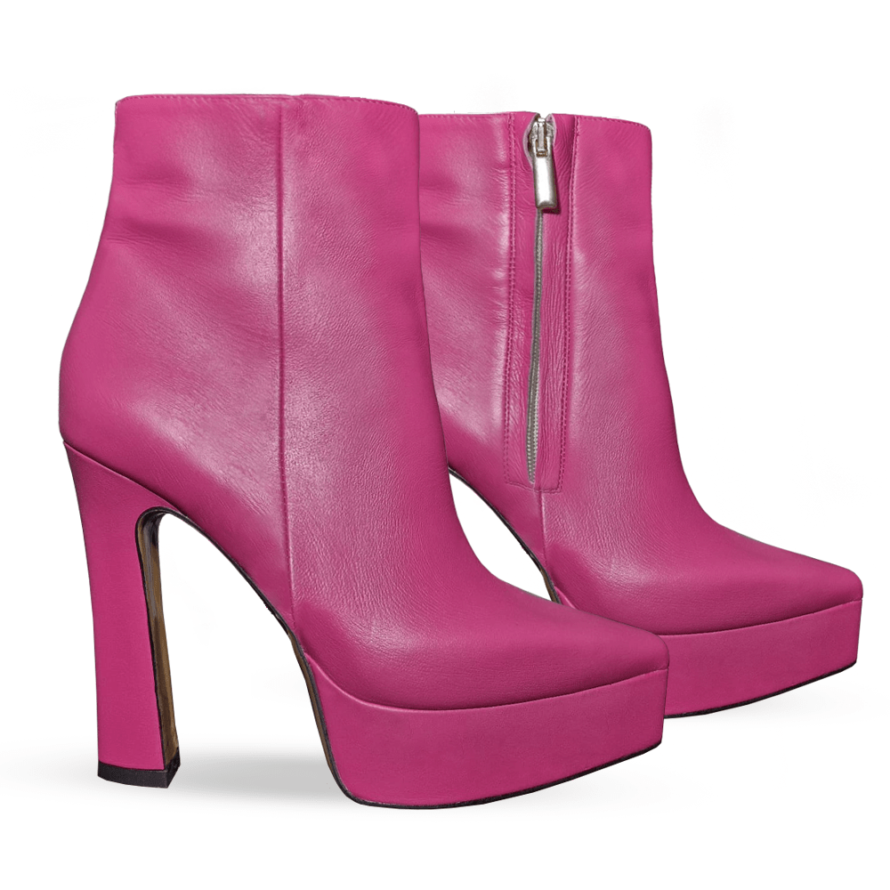 Identità Stivaletti VANESSA PELLE FUCSIA