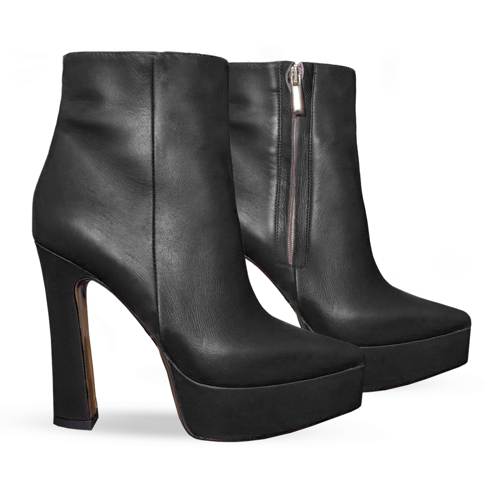 Identità Stivaletti VANESSA PELLE NERO