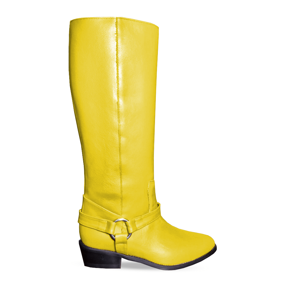 Identità Stivali DESIREE PELLE GIALLO