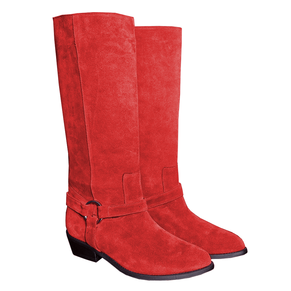 Identità Stivali DESIREE SCAMOSCIATO ROSSO