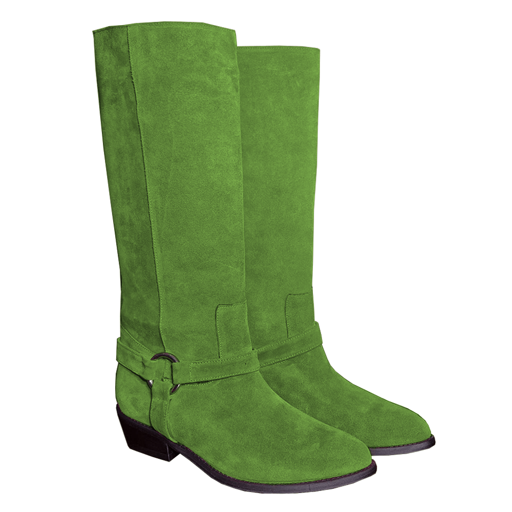 Identità Stivali DESIREE SCAMOSCIATO VERDE