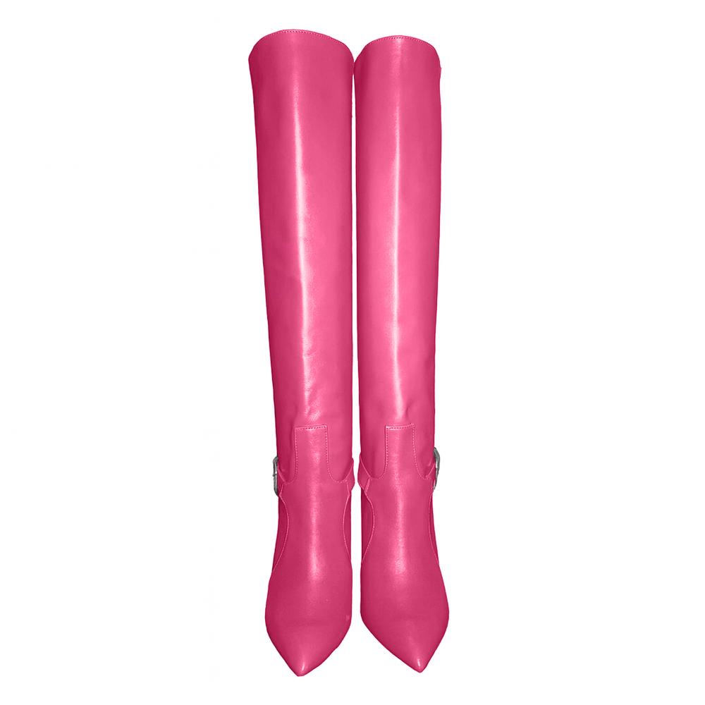 Identità Stivali ERSILIA PELLE FUCSIA
