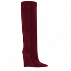 Identità Stivali FARAH CAMOSCIO BURGUNDY