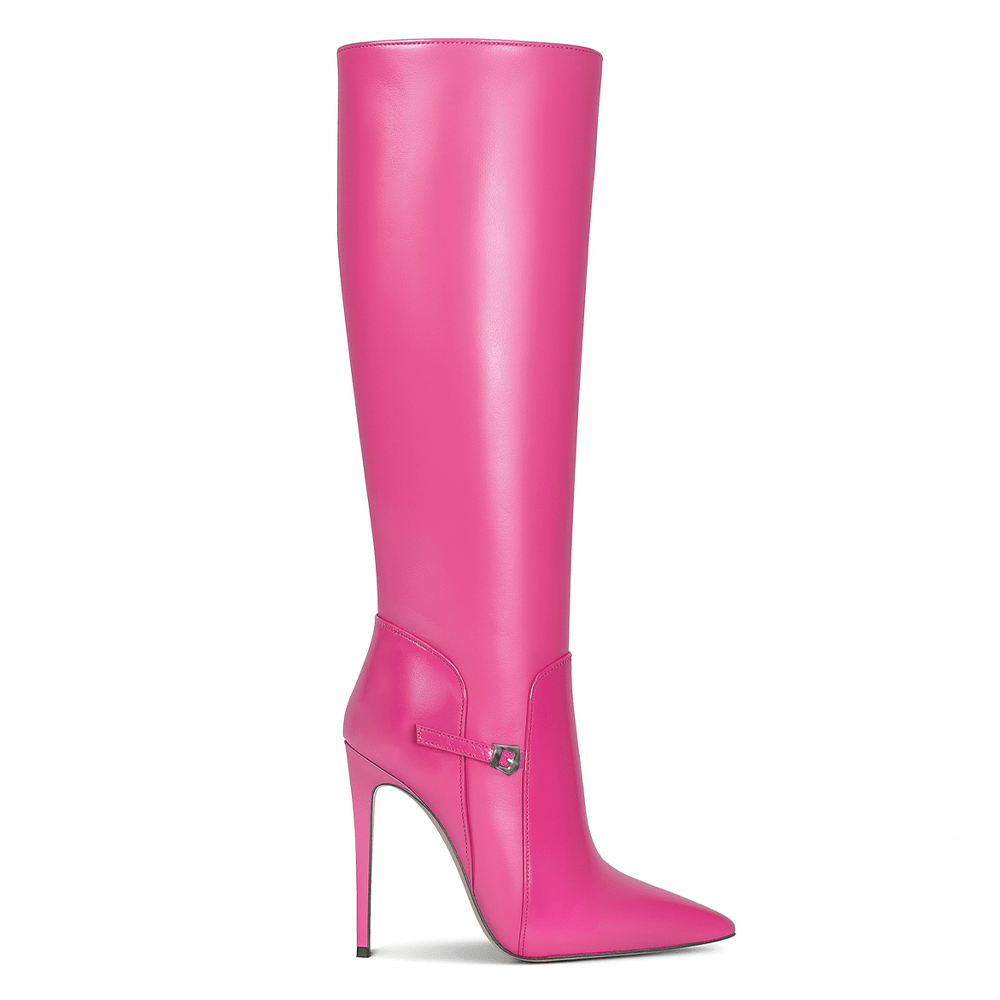 Identità Stivali GIANNA PELLE FUCSIA