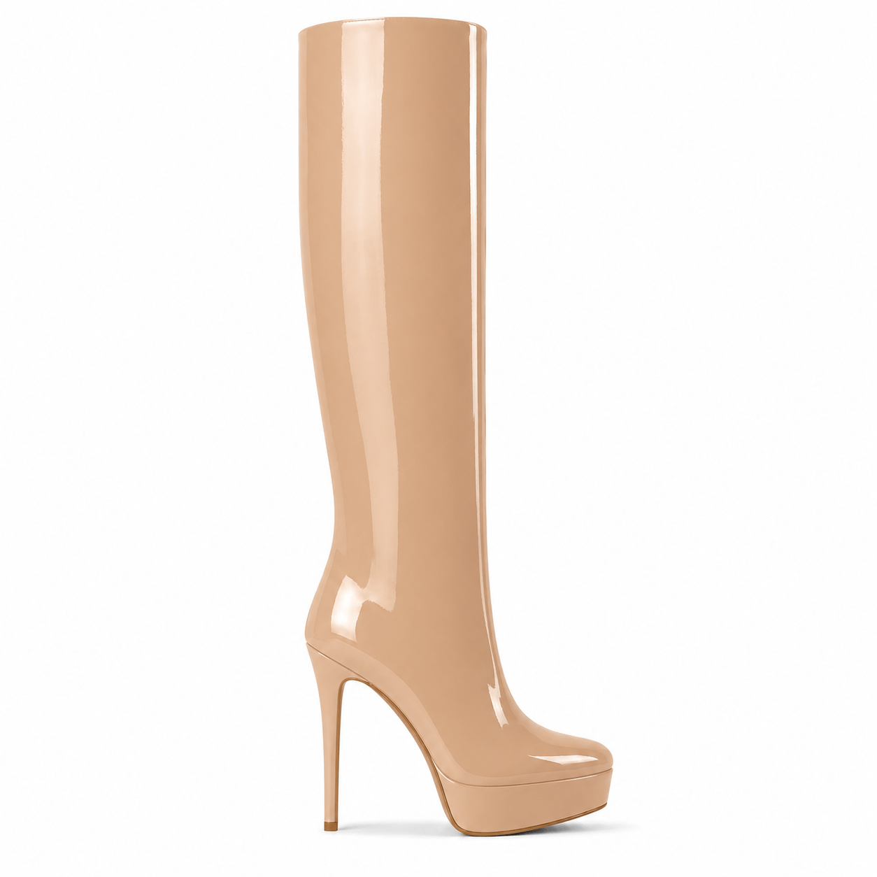 Identità Stivali LUCREZIA VERNICE BEIGE