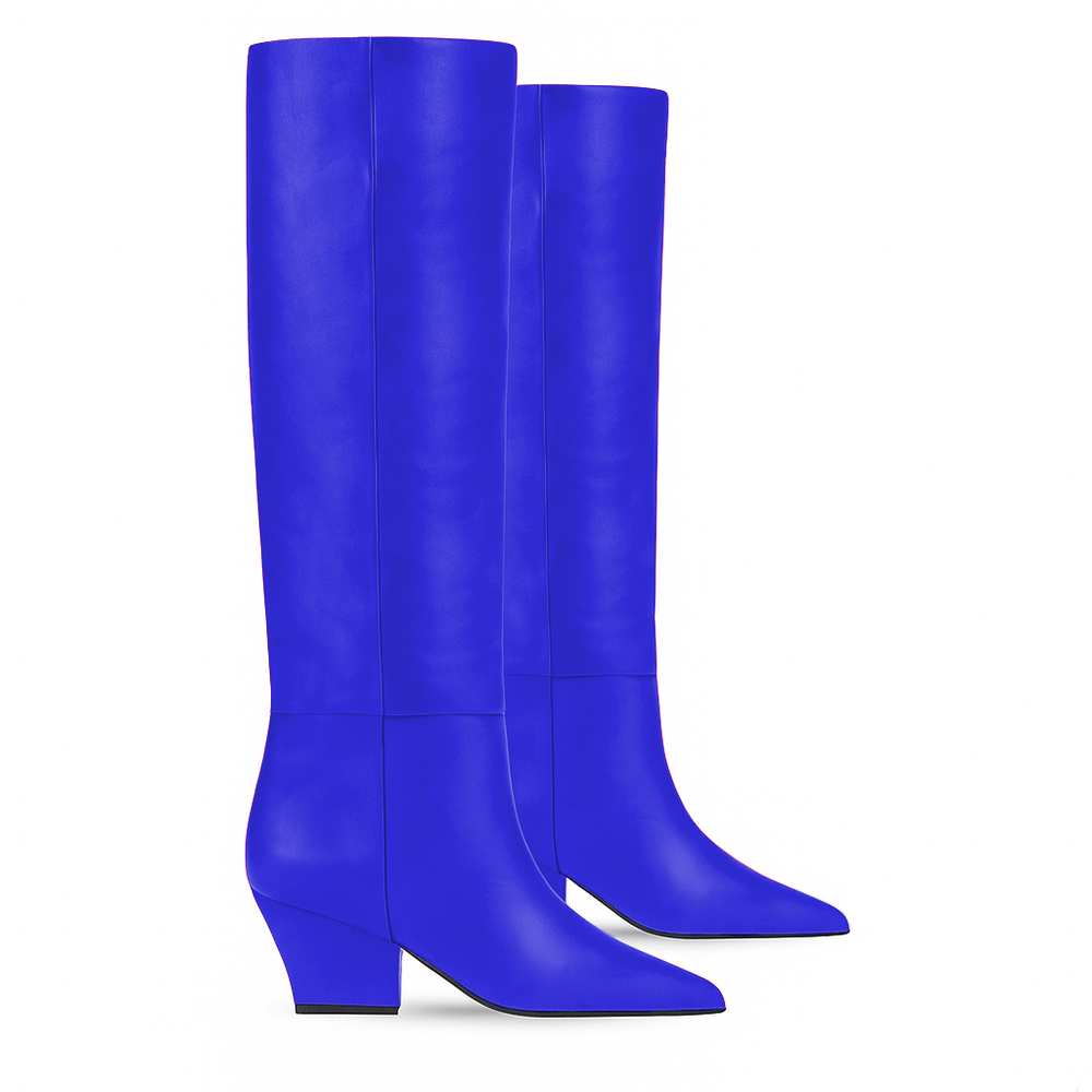 Identità Stivali MAJA PELLE BLU