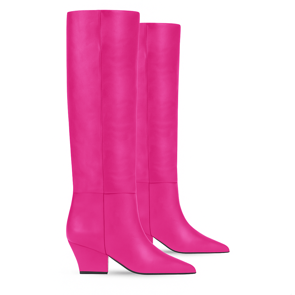 Identità Stivali MAJA PELLE FUCSIA