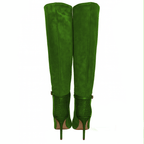 Identità Stivali MINA SCAMOSCIATO VERDE