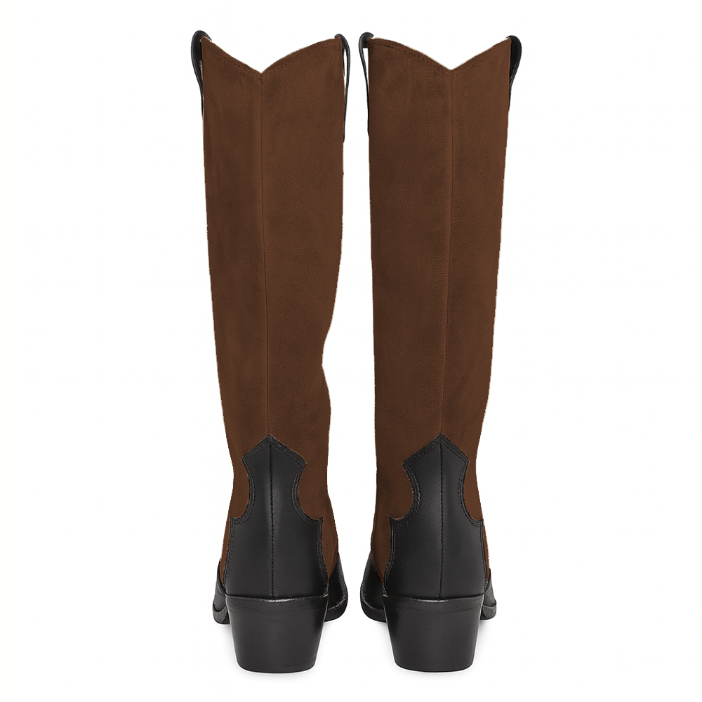 Identità Stivali NICOL SCAMOSCIATO MARRONE