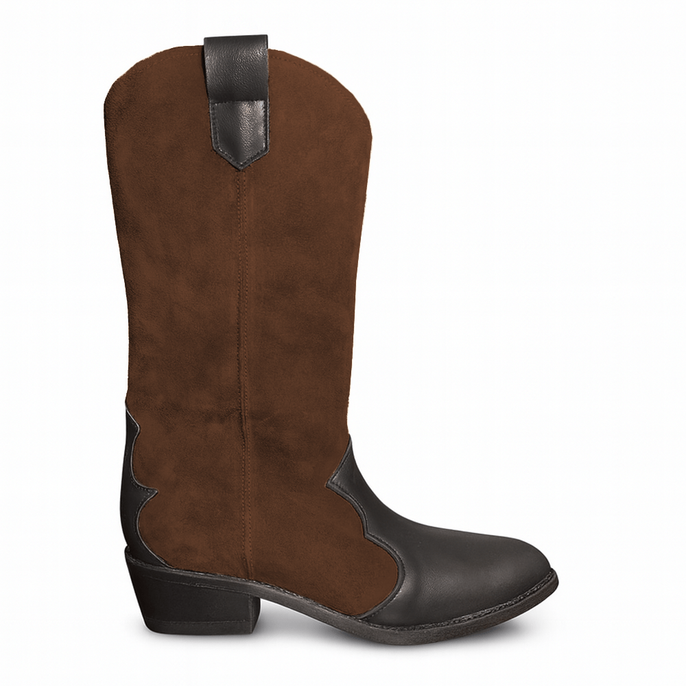 Identità Stivali NICOL SCAMOSCIATO MARRONE