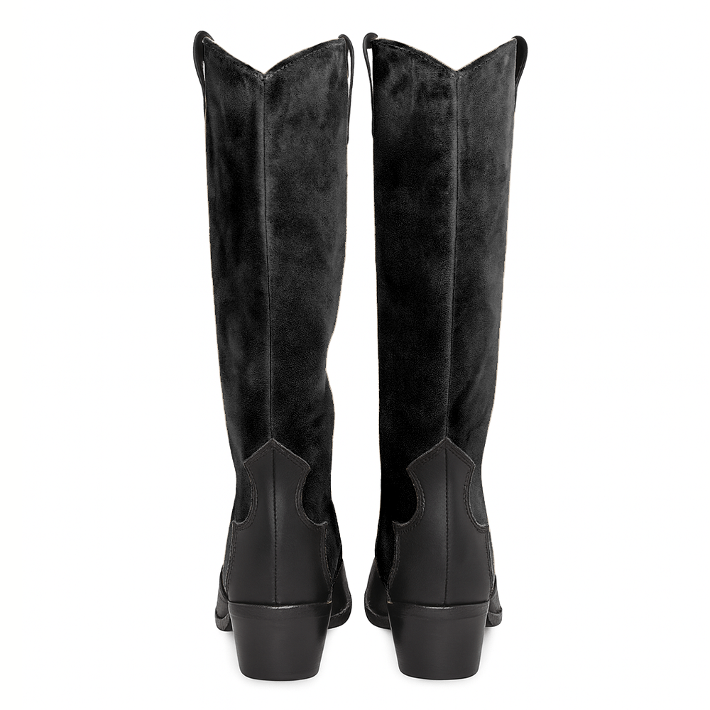 Identità Stivali NICOL SCAMOSCIATO NERO