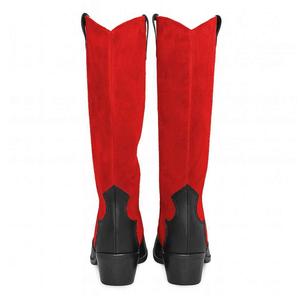 Identità Stivali NICOL SCAMOSCIATO ROSSO