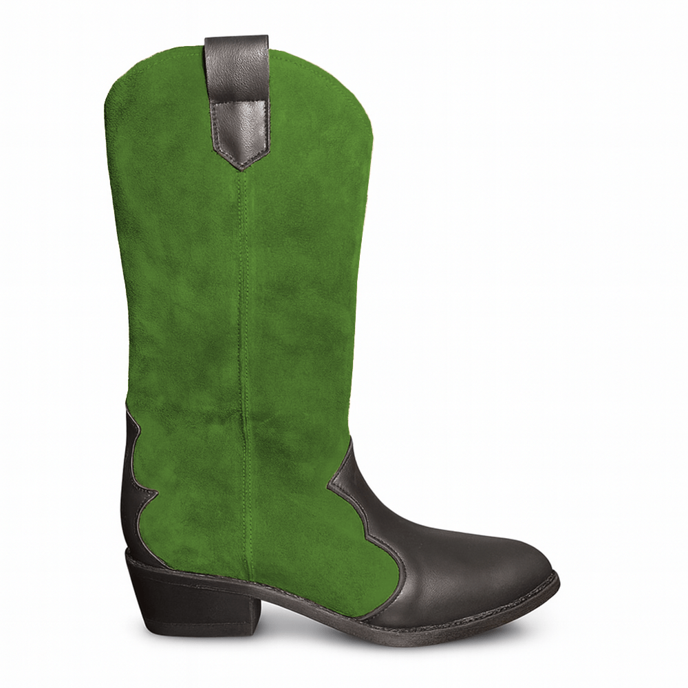 Identità Stivali NICOL SCAMOSCIATO VERDE