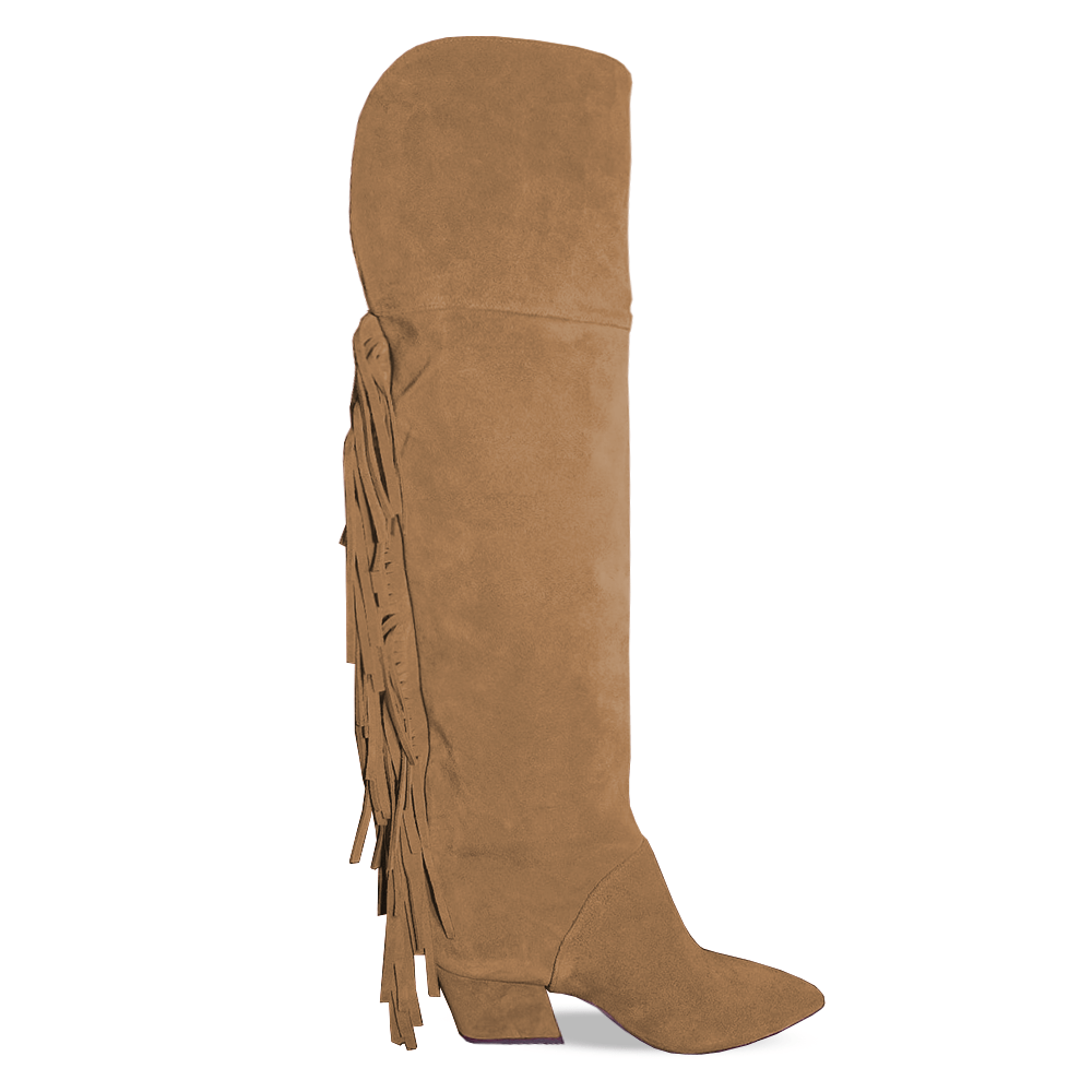 Identità Stivali VALENTINE SCAMOSCIATO CUOIO