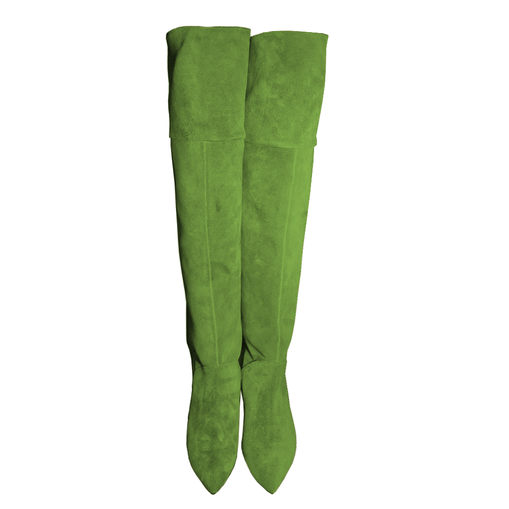 Identità Stivali VALENTINE SCAMOSCIATO VERDE