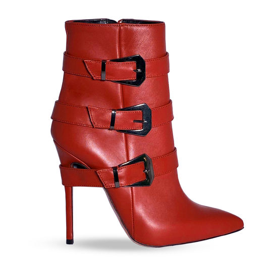 SAMIRA CUIR ROUGE