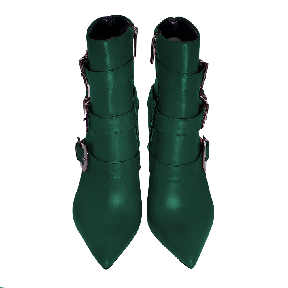 SAMIRA CUIR VERT