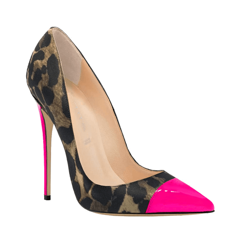 Identità Décolleté DIMITRA RASO ANIMALIER / FUCSIA