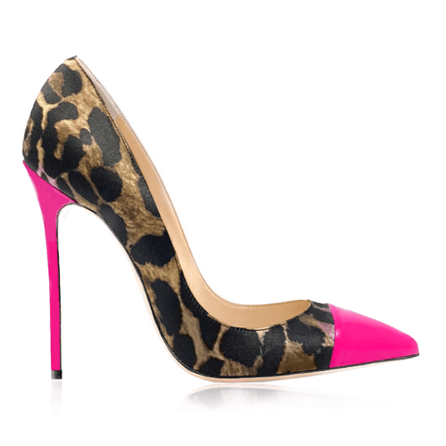Identità Décolleté DIMITRA RASO ANIMALIER / FUCSIA