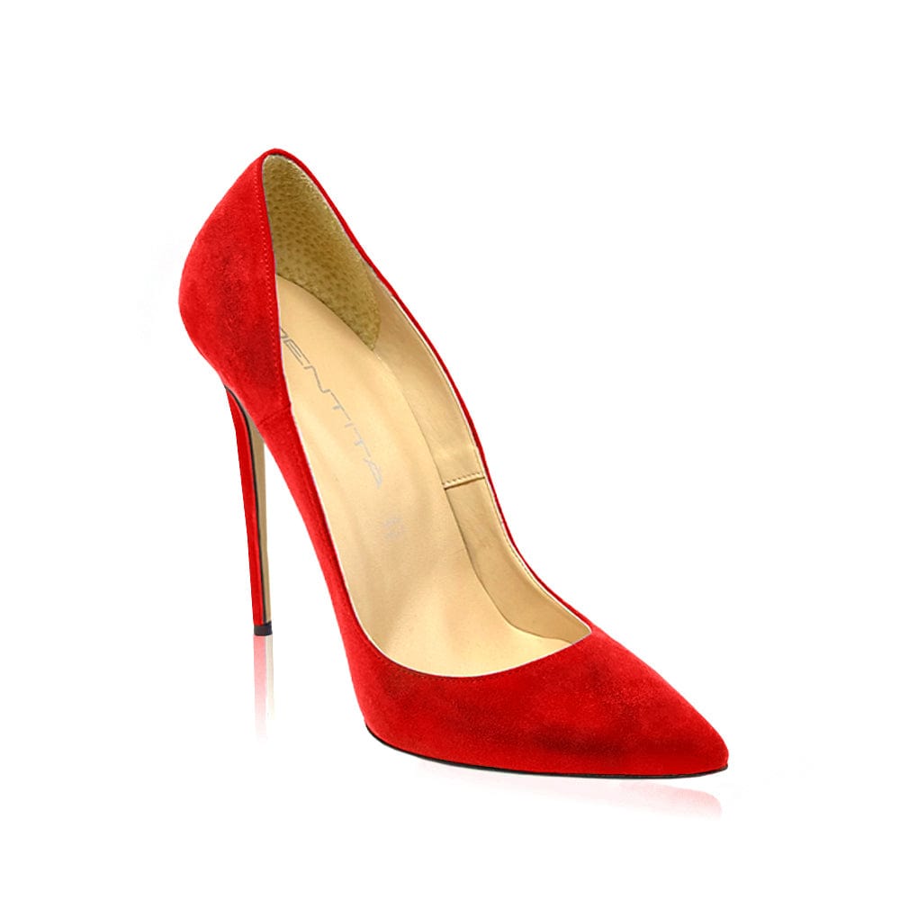 Pumps Malia red suede Woman