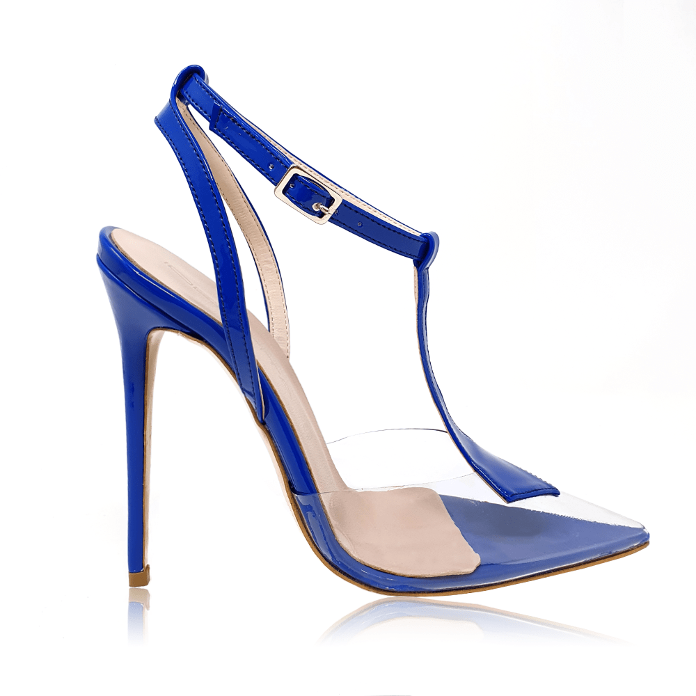 Identità Décolleté Slingback ERIKA VERNICE BLU PVC