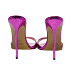 Identità Mule JILL LAMINATO FUCSIA
