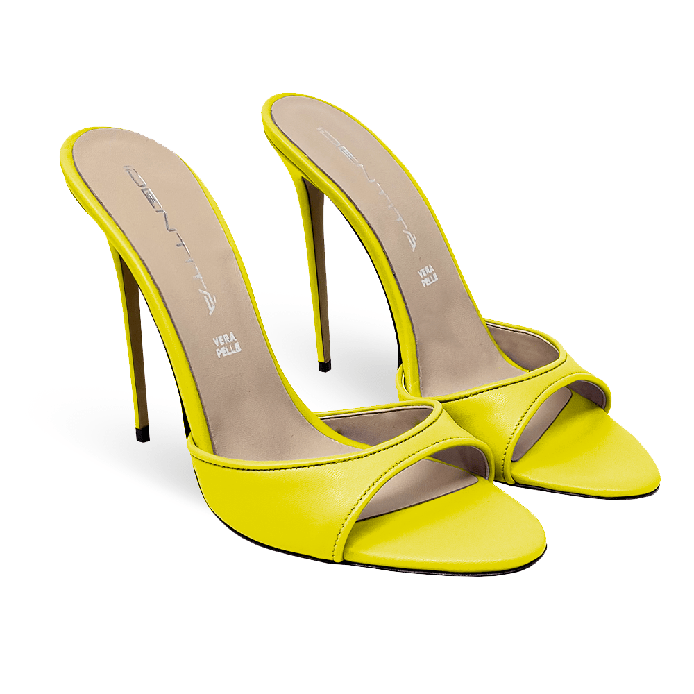 Identità Mule JILL PELLE GIALLO