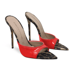 Identità Mules JALISA ANIMALIER/ROSSO
