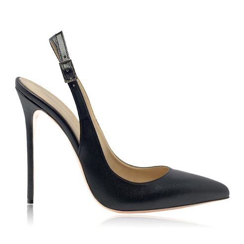 Slingback pump Emily black leather Wo